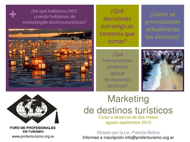 Curso a distancia Marketing de Destinos Turísticos