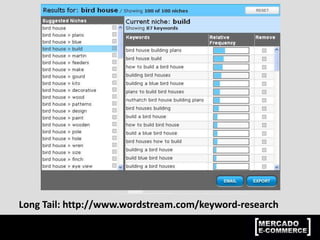 Long Tail: http://www.wordstream.com/keyword-research
 