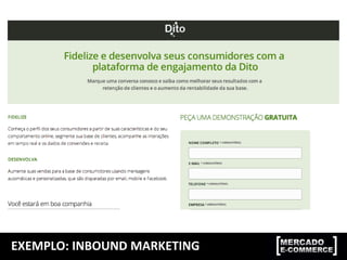 EXEMPLO: INBOUND MARKETING
 