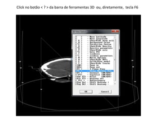 Click no botão < ? > da barra de ferramentas 3D ou, diretamente, tecla F6
 