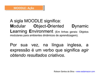 Embora seu preenchimento seja opcional, é
interessante que a descrição apresente o objetivo e
público-alvo do curso. A esse texto podem ser
acrescidos arquivos por meio do recurso Arquivos
de resumo do curso apresentado logo abaixo.
 