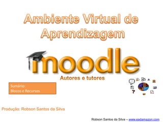 Sumário:
    Blocos e Recursos



Produção: Robson Santos da Silva

                                   Robson Santos da Silva – www.eadamazon.com
 