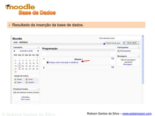 Outro aspecto importante é a possibilidade de que
todo o conteúdo seja exportado em formato IMS
Content Package, o que, na prática, faz do recurso
uma interessante solução para a criação e
disponibilização de conteúdos por dois motivos:
 