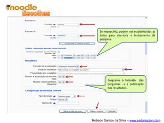 Link a um
Arquivo
Este é um recurso muito importante no AVA. Como
o próprio nome indica, ele tem por finalidade a ...
 