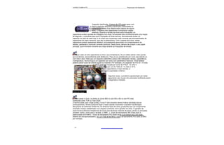 CURSO COMPLETO______________________________________________Reparação de Notebooks




                          Capacitor danificado - A placa de CPU pode estar com
                          algum capacitor eletrolítico danificado Infelizmente os
                          capacitores podem ficar deteriorados depois de alguns
                          anos. O objetivo dos capacitores é armazenar cargas
                          elétricas. Quando a tensão da fonte sofre flutuações, os
capacitores evitam quedas de voltagens nos chips, fornecendo-lhes corrente durante uma fração
de segundo, o suficiente para que a flutuação na fonte termine. Normalmente existe um
capacitor ao lado de cada chip, e os chips que consomem mais corrente são acompanhados de
capacitores de maior tamanho, que são os eletrolíticos. Com o passar dos anos, esses
capacitores podem apresentar defeitos, principalmente assumindo um comportamento de
resistor, passando a consumir corrente contínua. Desta forma, deixam de cumprir o seu papel
principal, que é fornecer corrente aos chips durante as flutuações de tensão.



   Toque cada um dos capacitores e sinta a sua temperatura. Se um deles estiver mais quente
que os demais, provavelmente está defeituoso. Faça a sua substituição por outro equivalente ou
com maior valor. Note que um capacitor eletrolítico possui três indicações: tensão, capacitância
e temperatura. Nunca troque um capacitor por outro com parâmetros menores. Você sempre
poderá utilizar outro de valores iguais ou maiores. Por exemplo, um capacitor de 470 uF, 10 volts
                            e 105° pode ser trocado por outro de 470uF, 12 volts e
                                   C
                            105° mas nunca por um de 1000 uF, 12 volts e 70°
                                C,                                              C
                            (apesar de maior capacitância e maior tensão, a
                            temperatura máxima suportada é inferior).

                                              Algumas vezes, o problema apresentado por estes
                                             capacitores são visuais (fica estufado) facilitando assim
                                             o diagnóstico imediato.




Teste de Clock


   Para testar o clock, vá direto ao ponto B20 no slot ISA e B2 no slot PCI este
conhecido como TCK ou Test Clock.
O técnico pode usar o logic probe, o sinal P (led amarelo) deverá indicar atividade (piscar
continuamente). Ainda é possível fazer o teste usando multímetro e também osciloscópio.
Nas placas de sistemas modernos, há diversos tipos de clock, produzidos por um componente
chamado cristal e estabilizado num chipset conhecido como gerador de clock. O gerador de
clock fornece diversas freqüências de clock para diversos módulos da placa, sendo os principais
(existem outros, como para o teclado, o DMA...): -Clock do barramento ISA (Este clock é
padronizado em 8 MHz). -Clock do barramento PCI (Este clock é um divisor por 2 do clock
externo do microprocessador). Em um FSB de 66 MHz o clock do barramento PCI será 33 MHz
por exemplo.




  77
 