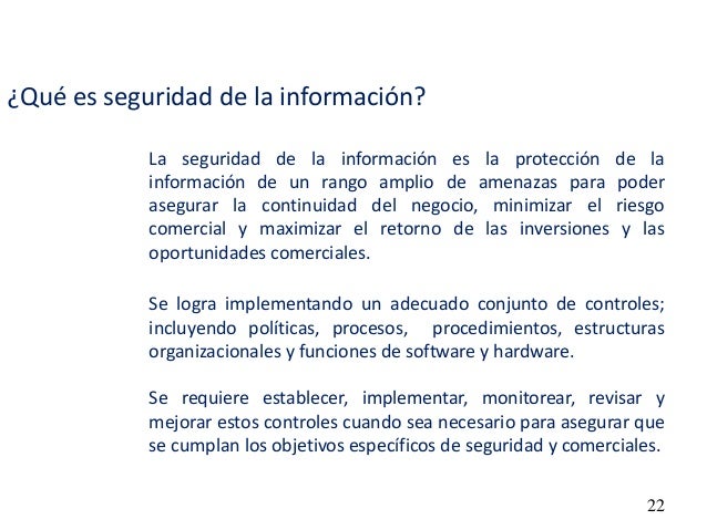 Curso ntp iso iec 17799 27002 1