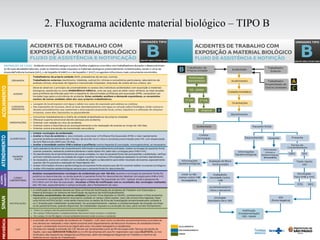 2. Fluxograma acidente material biológico – TIPO B
 