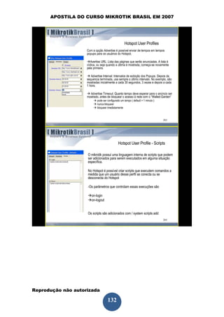APOSTILA DO CURSO MIKROTIK BRASIL EM 2007




Reprodução não autorizada
 
                            132
 