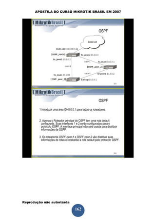 APOSTILA DO CURSO MIKROTIK BRASIL EM 2007




Reprodução não autorizada
 
                            162
 