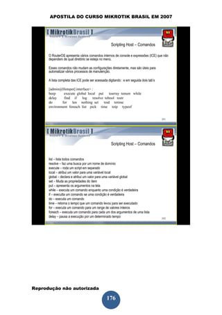 APOSTILA DO CURSO MIKROTIK BRASIL EM 2007




Reprodução não autorizada
 
                            176
 