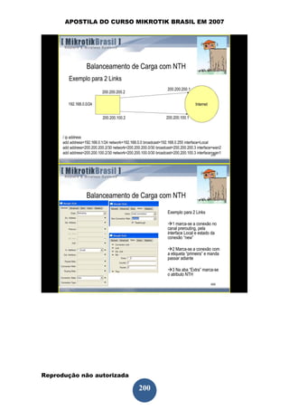 APOSTILA DO CURSO MIKROTIK BRASIL EM 2007




Reprodução não autorizada
 
                            200
 