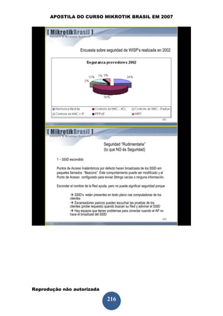 APOSTILA DO CURSO MIKROTIK BRASIL EM 2007




Reprodução não autorizada
 
                            216
 