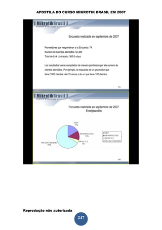 APOSTILA DO CURSO MIKROTIK BRASIL EM 2007




Reprodução não autorizada
 
                            247
 
