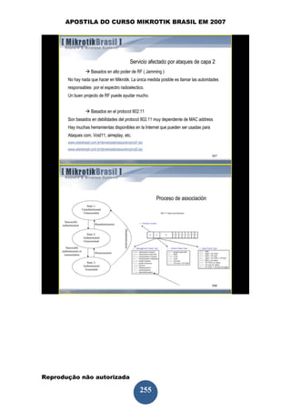 APOSTILA DO CURSO MIKROTIK BRASIL EM 2007




Reprodução não autorizada
 
                            255
 