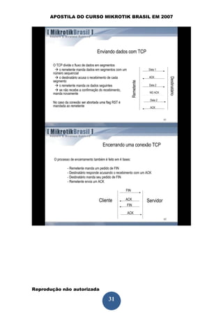 APOSTILA DO CURSO MIKROTIK BRASIL EM 2007




Reprodução não autorizada
 
                            31
 