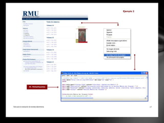 Hemerotecas virtualesSciELOMultidisciplinaria - Iberoamericana http://www.scielo.orgRedALyCMultidisciplinaria - Iberoamericana http://www.redalyc.orgDialnet		Multidisciplinaria - Iberoamericanahttp://dialnet.unirioja.esCLACSOCiencias sociales - ALyC		 http://www.biblioteca.clacso.edu.arE-revistasMultidisciplinaria - Iberoamericana		 http://www.erevistas.csic.esBVSMedicina – ALyC http://regional.bvsalud.org867        Revistas 335,297  Artículos758        Revistas202,504 Artículos744       Revistas [1,427 revistas]58        Revistas 16,118  ArtículosClacso-RedALyC509        Revistas 142,381  ArtículosE-revistas / RedALyC