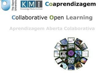 Coaprendizagem 
Collaborative Open Learning 
Aprendizagem Aberta Colaborativa 
Responsável EAD 
 