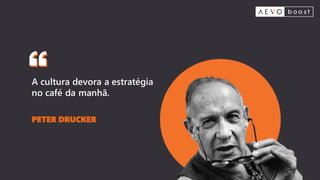 A cultura devora a estratégia
no café da manhã.
PETER DRUCKER
 