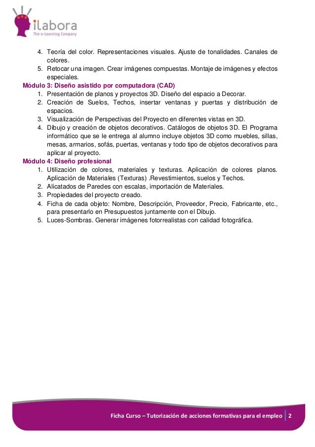 Curso Online de Diseño de Interiores