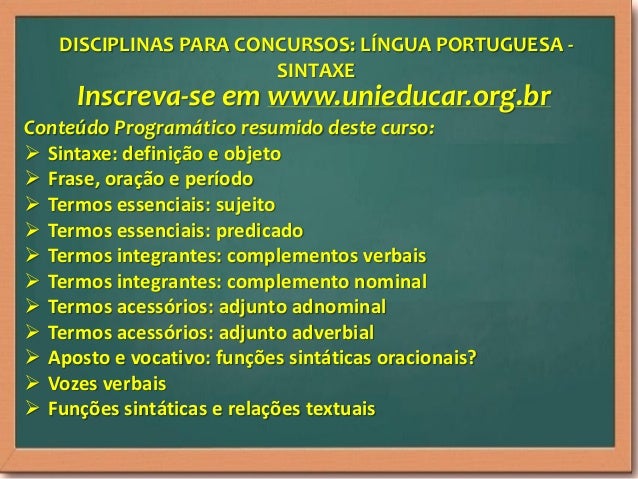 Curso online para concursos