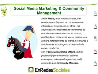 Curso Online En Community Manager &amp; Social Media Marketing