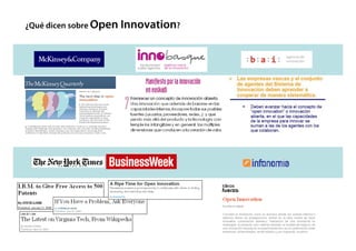 Open Innovation: Hacia una Innovación Abierta