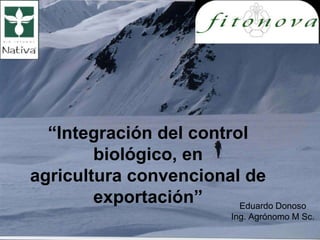“Integración del control
biológico, en
agricultura convencional de
exportación” Eduardo Donoso
Ing. Agrónomo M Sc.
 