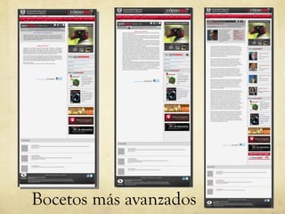 Bocetos m ás avanzados 