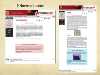 Primeros bocetos 