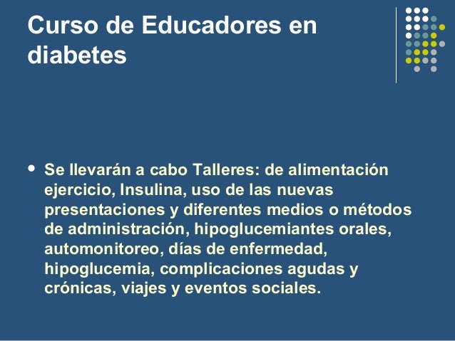 Curso para la formación de personal profesional de Diabetes Curso para la formación de personal profesional de Diabetes