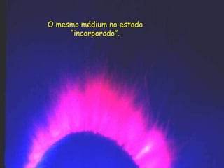 O mesmo médium no estado
“incorporado”.
 