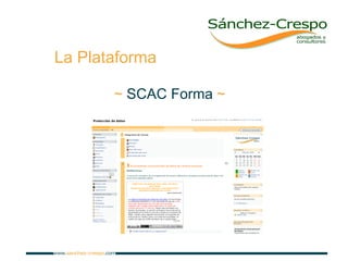 La Plataforma ~  SCAC Forma  ~ 