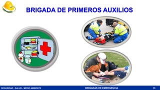 SEGURIDAD - SALUD - MEDIO AMBIENTE BRIGADAS DE EMERGENCIA 55
BRIGADA DE PRIMEROS AUXILIOS
 