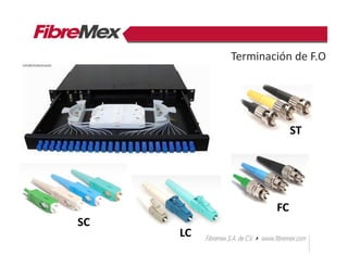 Terminación de F.O
SC
LC
FC
ST
 