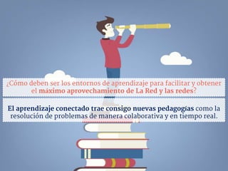 ¿Cómo deben ser los entornos de aprendizaje para facilitar y obtener
el máximo aprovechamiento de La Red y las redes?
El a...