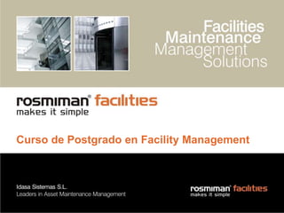 Curso de Postgrado en Facility Management 