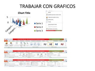 TRABAJAR CON GRAFICOS
Chart Title
5
0

Serie 1

Serie 2
Serie 3

 