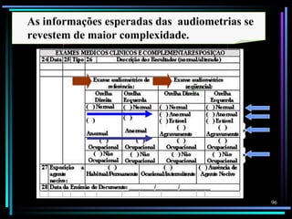 As informações esperadas das audiometrias se
revestem de maior complexidade.
       AudioData%2520Pluss




                                         }
                                         }

                                               96
 