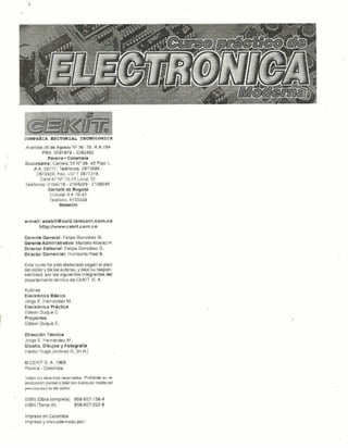 Curso practico de electronica moderna - tomo 4 - Cekit