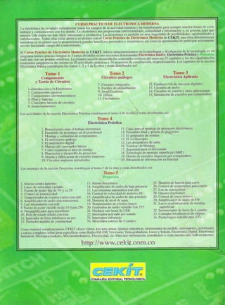 Curso practico de electronica moderna - tomo 5 - Cekit