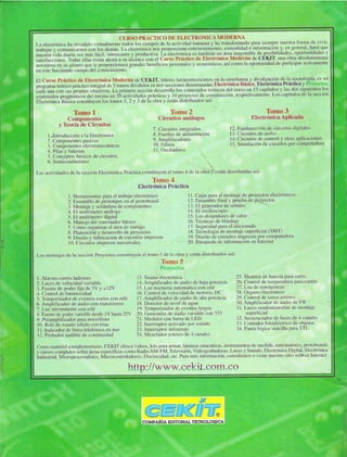 Curso practico de electronica moderna - tomo 3 - Cekit
