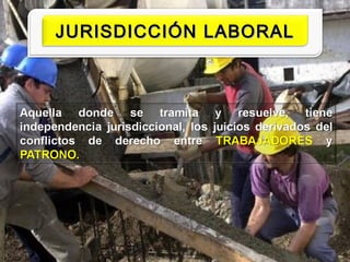 JURISDICCIÓN LABORALJURISDICCIÓN LABORAL
 