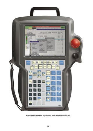 26
Nuevo Teach Pendant “I-pendant” para el controlador R-J3i.
 