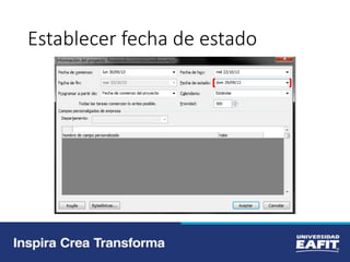 Establecer fecha de estado
 