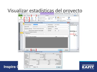 Visualizar estadísticas del proyecto
 