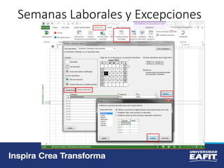 Semanas Laborales y Excepciones
 