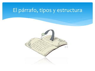 El párrafo, tipos y estructura  