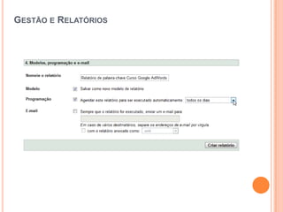 Gestão e Relatórios