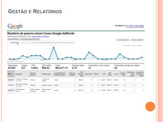 Gestão e Relatórios