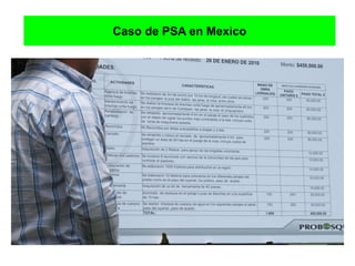 Caso de PSA en Mexico
 